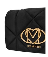 LOVE MOSCHINO EMBOSSED Torba na ramię, podw&oacute;jna mobilność Czarny - Torby damskie - 5