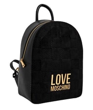 LOVE MOSCHINO PATCHY Plecak z logo Czarny - Torby damskie - 3