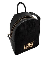 LOVE MOSCHINO PATCHY Plecak z logo Czarny - Torby damskie - 5