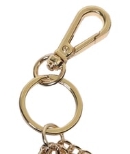LOVE MOSCHINO CHARMS Brelok z metalowym logo czarny/czerwony/czarny - Brelok - 3