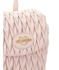 LOVE MOSCHINO DEMURE Plecak z łańcuszkowymi paskami na ramię proszek - Torby damskie - 5
