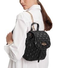 LOVE MOSCHINO DEMURE Plecak z łańcuszkowymi paskami na ramię Czarny - Torby damskie - 2