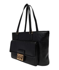 LOVE MOSCHINO EMBOSSED Torba na zakupy, podw&oacute;jna przenośność Czarny - Torby damskie - 4