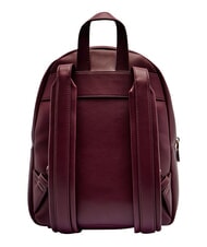LOVE MOSCHINO EMBOSSED Plecak z kieszenią przednią wino - Torby damskie - 3