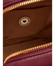 LOVE MOSCHINO EMBOSSED Plecak z kieszenią przednią wino - Torby damskie - 7
