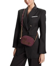 LOVE MOSCHINO BOLD LOVE Mała torba na ramię wino - Torby damskie - 2
