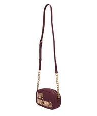 LOVE MOSCHINO BOLD LOVE Mała torba na ramię wino - Torby damskie - 3