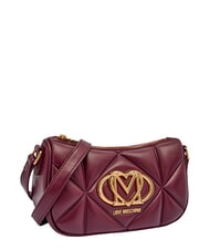 LOVE MOSCHINO EMBOSSED Torba na ramię, podw&oacute;jna mobilność wino - Torby damskie - 3