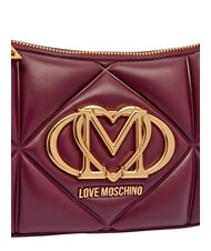 LOVE MOSCHINO EMBOSSED Torba na ramię, podw&oacute;jna mobilność wino - Torby damskie - 7