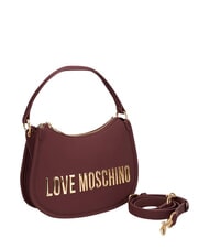 LOVE MOSCHINO BOLD LOVE Torebka z paskiem na ramię wino - Torby damskie - 3