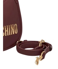 LOVE MOSCHINO BOLD LOVE Torebka z paskiem na ramię wino - Torby damskie - 4