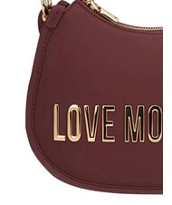 LOVE MOSCHINO BOLD LOVE Torebka z paskiem na ramię wino - Torby damskie - 5