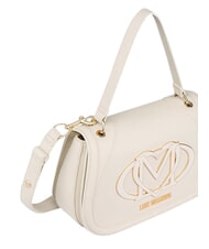 LOVE MOSCHINO LOGO Torba na ramię z paskiem na ramię kość słoniowa - Torby damskie - 5