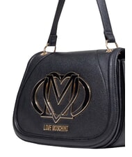 LOVE MOSCHINO LOGO Torba na ramię z paskiem na ramię Czarny - Torby damskie - 4