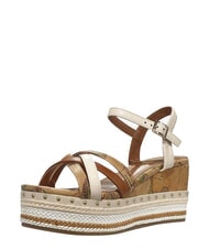 ALVIERO MARTINI PRIMA CLASSE GEO Sandały na koturnie NATURALNY - Buty damskie - 5