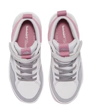 TIMBERLAND STONE JUMP MID Mieszane sk&oacute;rzane trampki jasnoszary zamsz - Buty dziecięce - 3