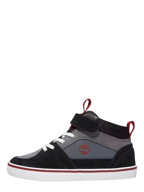 STONE JUMP MID Mieszane sk&oacute;rzane trampki ciemnoszary zamsz - Buty dziecięce