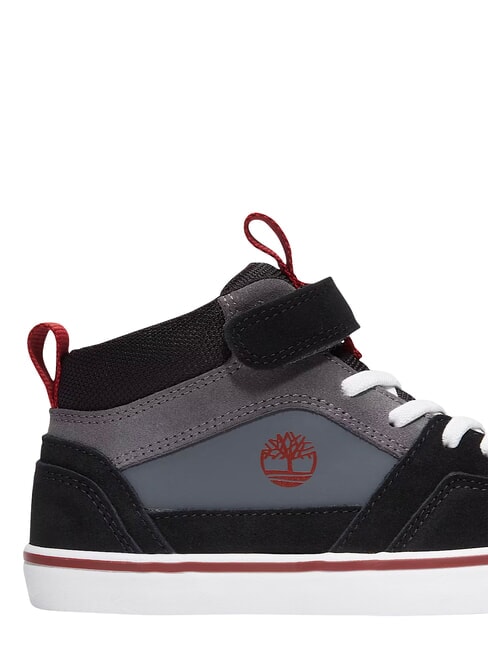 STONE JUMP MID Mieszane sk&oacute;rzane trampki ciemnoszary zamsz - Buty dziecięce