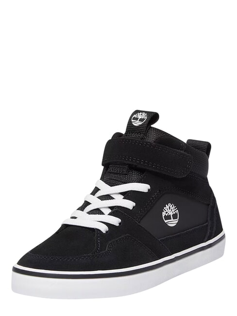 STONE JUMP MID Mieszane sk&oacute;rzane trampki czarny zamsz - Buty dziecięce