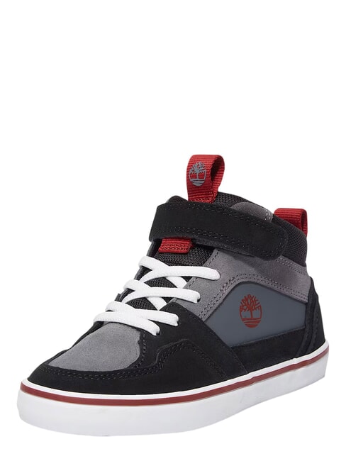 STONE JUMP MID Mieszane sk&oacute;rzane trampki ciemnoszary zamsz - Buty dziecięce