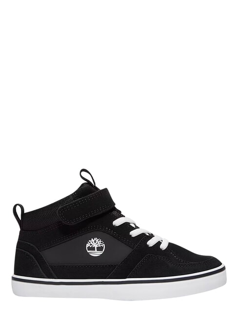 STONE JUMP MID Mieszane sk&oacute;rzane trampki czarny zamsz - Buty dziecięce