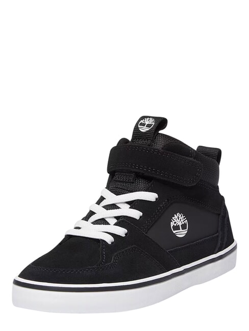 STONE JUMP MID Mieszane sk&oacute;rzane trampki czarny zamsz - Buty dziecięce