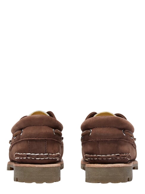 AUTHENTIC Buty ze sk&oacute;ry zamszowej średni brązowy nubuk - Buty damskie