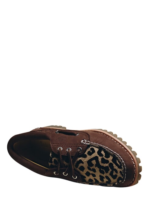 AUTHENTIC Buty ze sk&oacute;ry zamszowej średni brązowy nubuk - Buty damskie