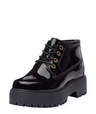 TIMBERLAND STONE STREET Wodoodporne sk&oacute;rzane botki czarna lakierowana sk&oacute;ra - Buty damskie - 8