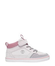 TIMBERLAND STONE JUMP MID Mieszane sk&oacute;rzane trampki jasnoszary zamsz - Buty dziecięce - 4