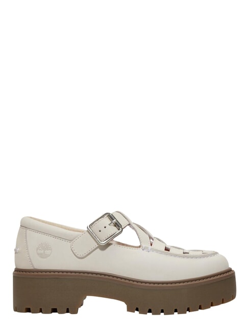 STONE STREET BUCKLE Sk&oacute;rzane buty na platformie naturalny nubuk - Buty damskie