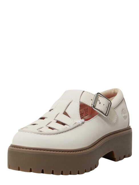 STONE STREET BUCKLE Sk&oacute;rzane buty na platformie naturalny nubuk - Buty damskie