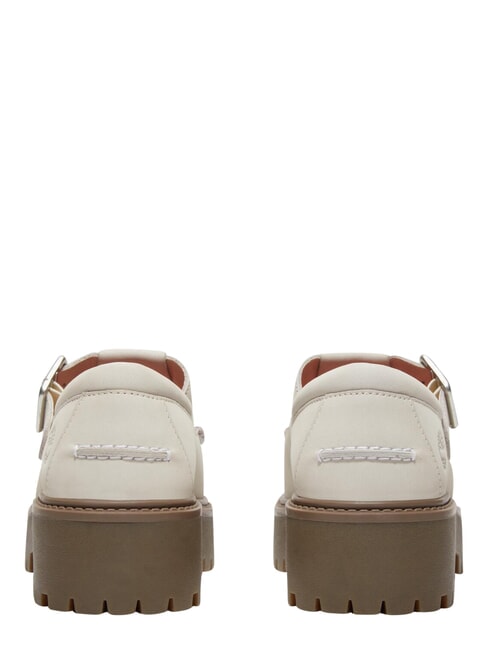 STONE STREET BUCKLE Sk&oacute;rzane buty na platformie naturalny nubuk - Buty damskie