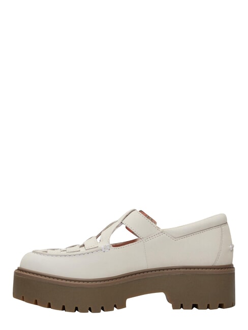 STONE STREET BUCKLE Sk&oacute;rzane buty na platformie naturalny nubuk - Buty damskie