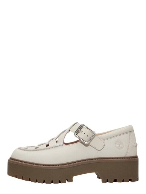 STONE STREET BUCKLE Sk&oacute;rzane buty na platformie naturalny nubuk - Buty damskie