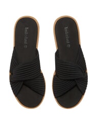 TIMBERLAND CALISTA BAY Sandały ze sk&oacute;ry mieszanej czarny dzianinowy - Buty damskie - 5