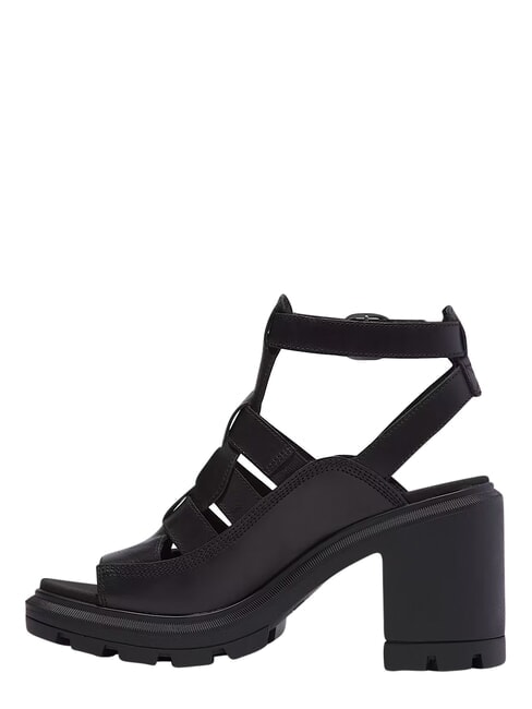 ALLINGTON Wysokie sandały rybackie czarny, pełnoziarnisty - Buty damskie