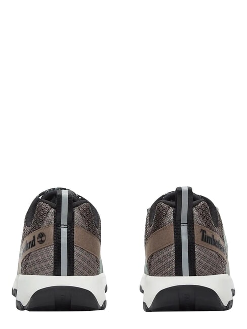 WINSOR TRAIL Mieszane sk&oacute;rzane trampki siateczka w kolorze taupe - Buty męskie