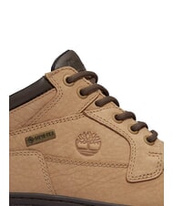 TIMBERLAND HERITAGE Sk&oacute;rzane botki MD Beżowy Nubuk z Ciemnym Brązem - Buty męskie - 9