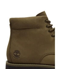 TIMBERLAND ALDEN BROOK Wodoodporne sk&oacute;rzane botki ciemny oliwkowy nubuk - Buty męskie - 9