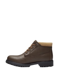 TIMBERLAND PREMIUM MID  Wodoodporne sk&oacute;rzane botki ciemnobrązowy fg w olv - Buty męskie - 3