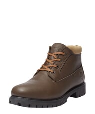 TIMBERLAND PREMIUM MID  Wodoodporne sk&oacute;rzane botki ciemnobrązowy fg w olv - Buty męskie - 7