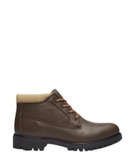 TIMBERLAND PREMIUM MID  Wodoodporne sk&oacute;rzane botki ciemnobrązowy fg w olv - Buty męskie - 4