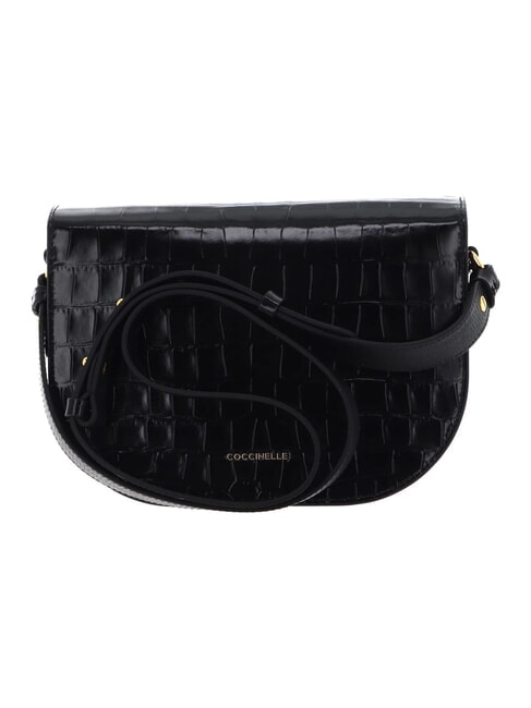CAMPIONARIO - DEW CROCO SHINY SOFT Mała torba na ramię Czarny - Torby damskie