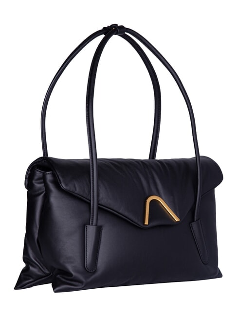 CAMPIONARIO - CHESTER PUFFY SMOOTH Torba na ramię Czarny - Torby damskie