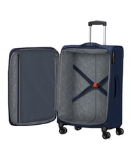 AMERICAN TOURISTER AIR WAVE W&oacute;zek średni, rozszerzalny granatowy/pomarańczowy - W&oacute;zki p&oacute;łsztywne - 2