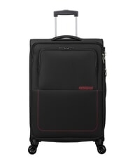 AMERICAN TOURISTER AIR WAVE Zestaw w&oacute;zk&oacute;w kabinowych + średnich + dużych CZARNY/CZERWONY - Zestaw w&oacute;zk&oacute;w - 2