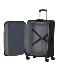 AMERICAN TOURISTER AIR WAVE Zestaw w&oacute;zk&oacute;w kabinowych + średnich + dużych CZARNY/CZERWONY - Zestaw w&oacute;zk&oacute;w - 3