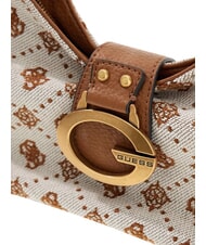 GUESS CAMDEN Torba na ramię koniak/oliwki - Torby damskie - 3