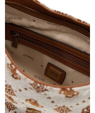 GUESS CAMDEN Torba na ramię koniak/oliwki - Torby damskie - 4
